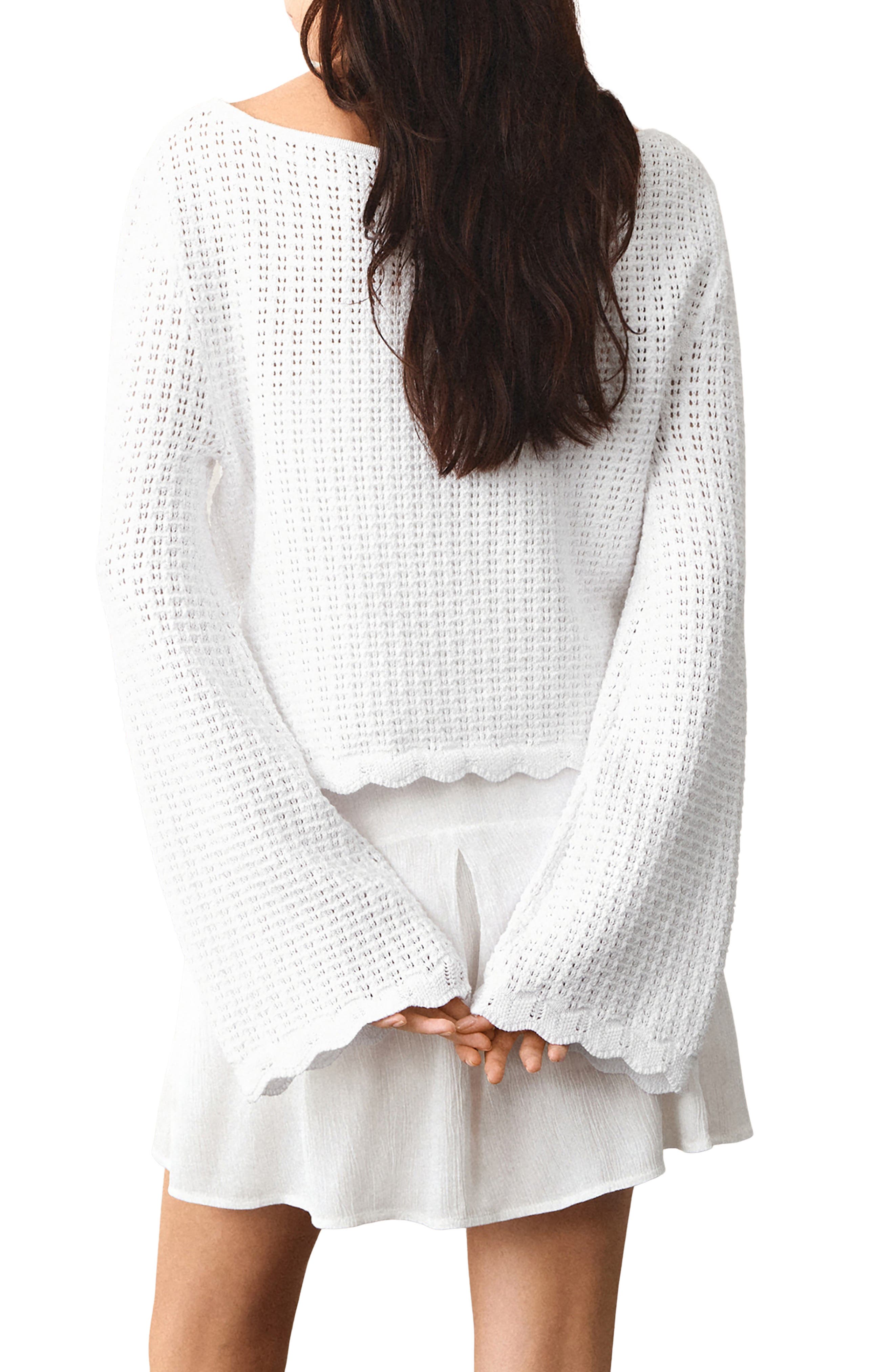 <p>Boat Neck Open Stitch Sweater</p> - image 2