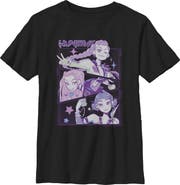 KPop Demon Hunters Boys' Huntrix Group Panels T-Shirt