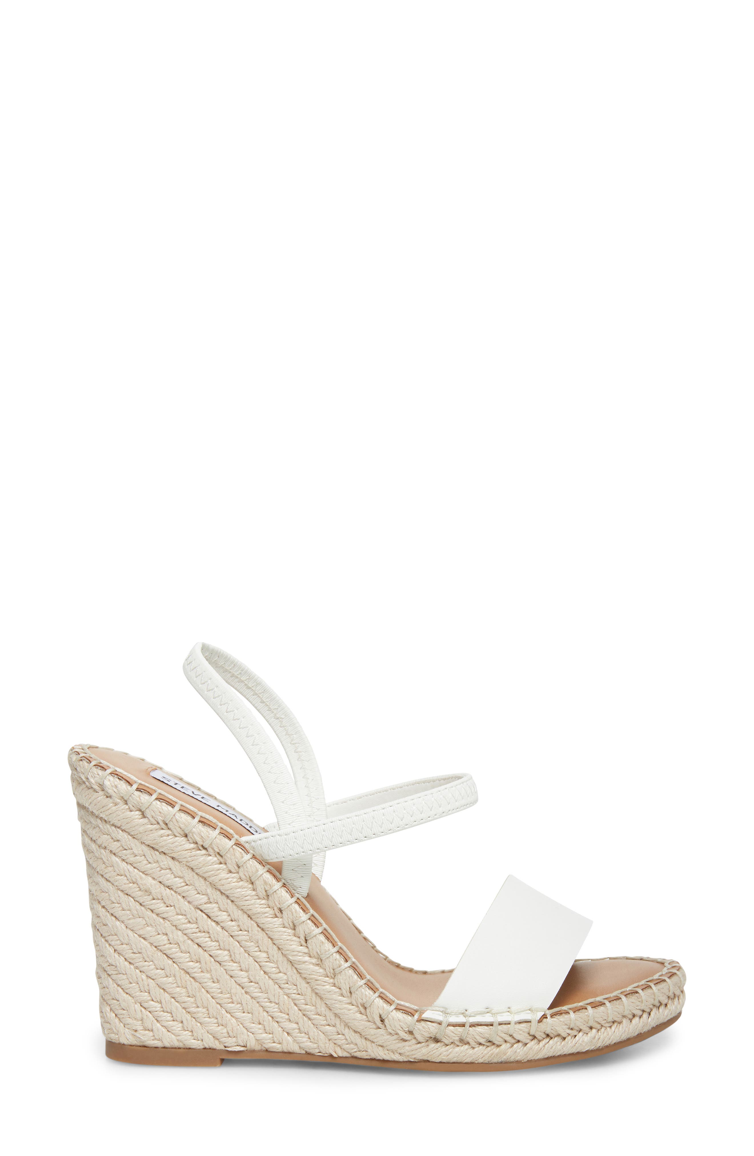 McKenzie Espadrille Wedge, Alternate, color, WHITE