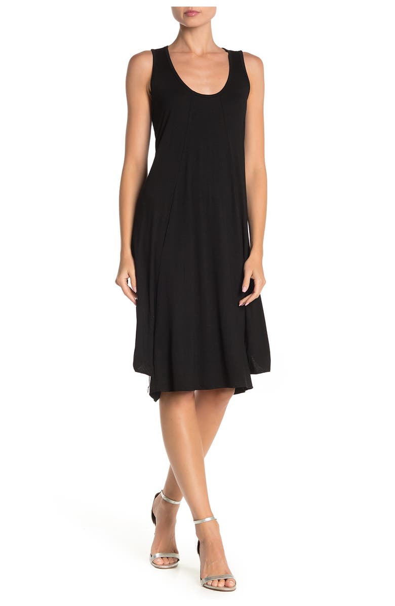 PAPILLON Scoop Neck Jersey Tank Dress, Main, color,