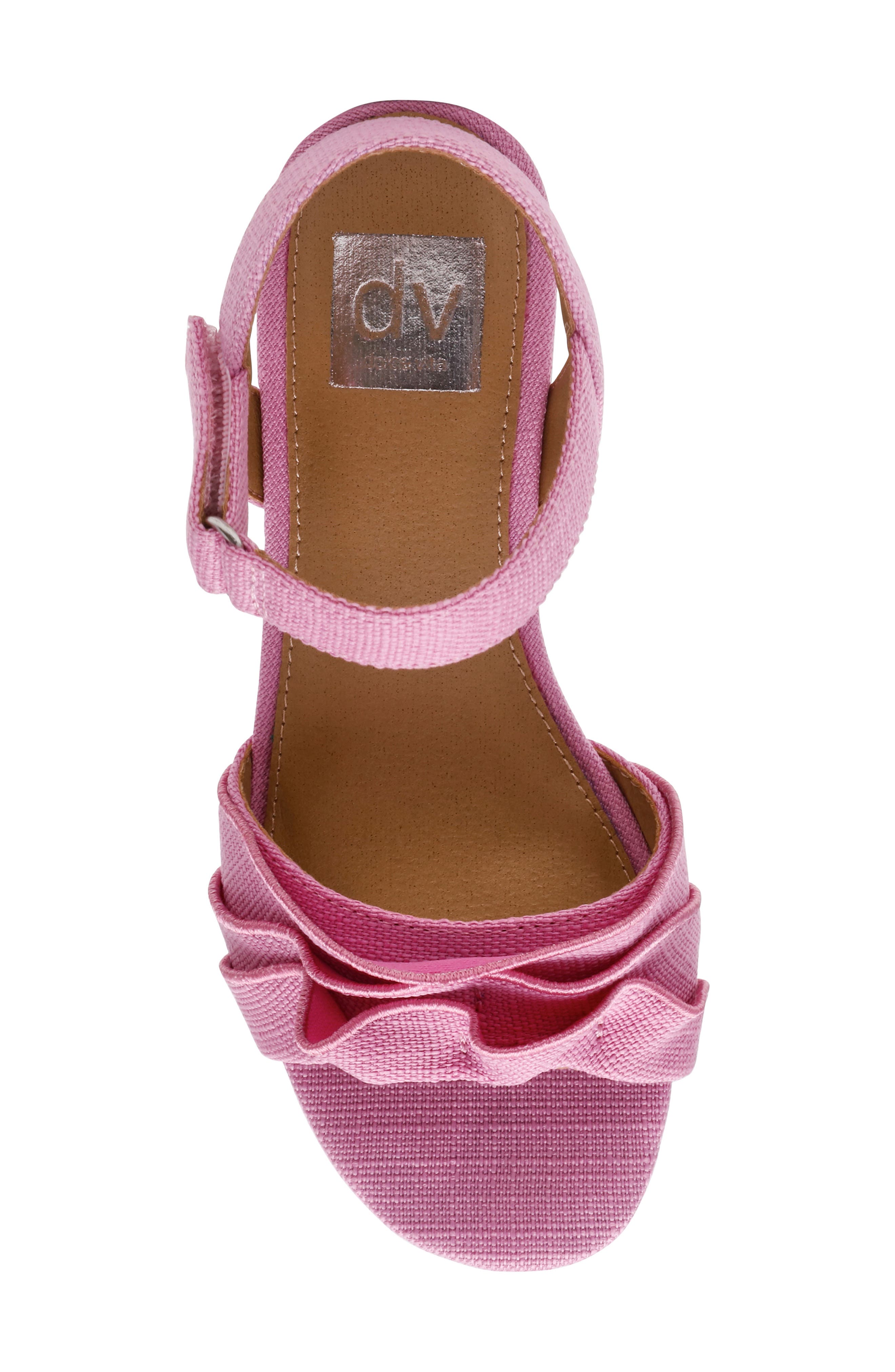 DV by Dolce Vita Govani Ruffle Sandal, Alternate, color, Pink