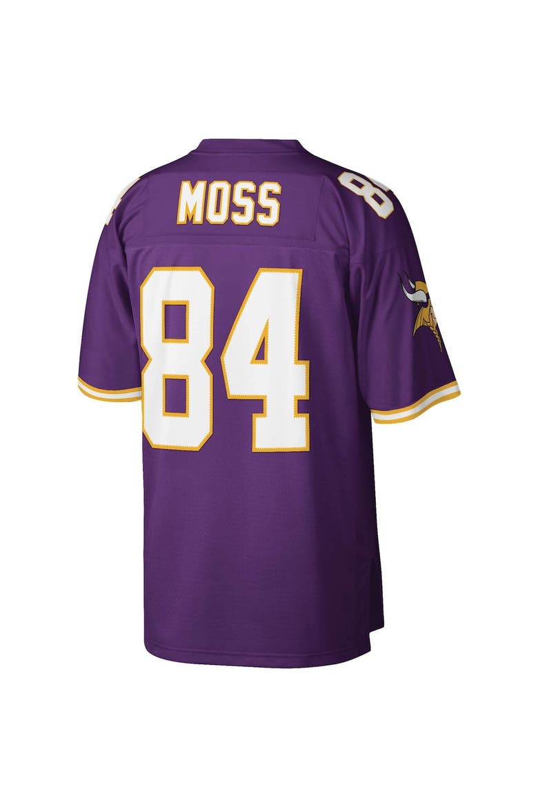 Men's Mitchell & Ness Randy Moss Purple Minnesota Vikings Legacy Replica Jersey, Alternate, color, Purple