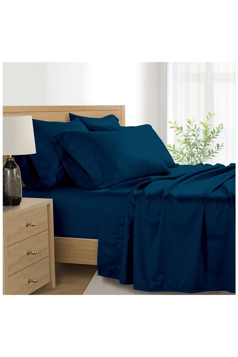 1000 Thread Count Egyptian Cotton 6-Piece Sheet Set, Alternate, color, BLUE COVE