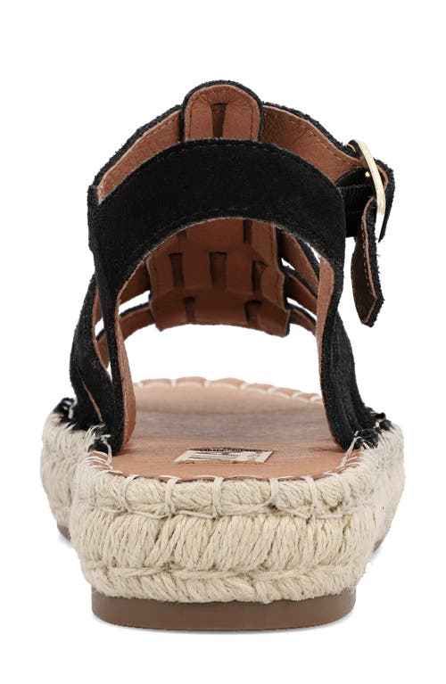 Mia Danette Platform Gladiator Sandal In Black