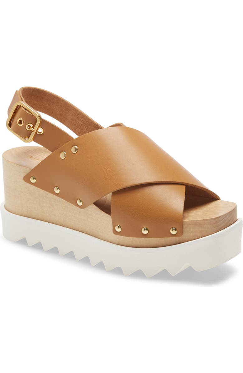 Stella McCartney Cross Strap Platform Sandal, Main, color,