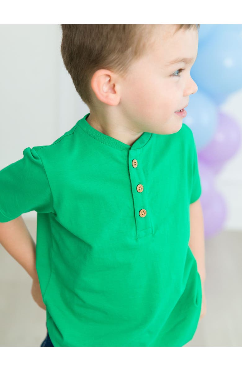 RuggedButts Boys Short Sleeve Knit Henley, Alternate, color, 