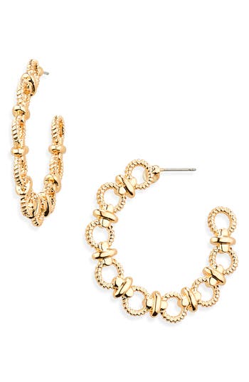Area Stars Circlez Chain Hoop Earrings