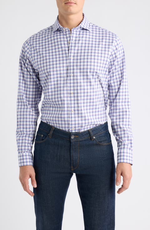 Stretch Twill Plaid Shirt