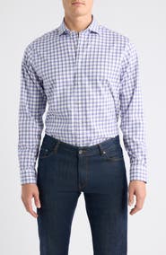johnnie-O Stretch Twill Plaid Shirt