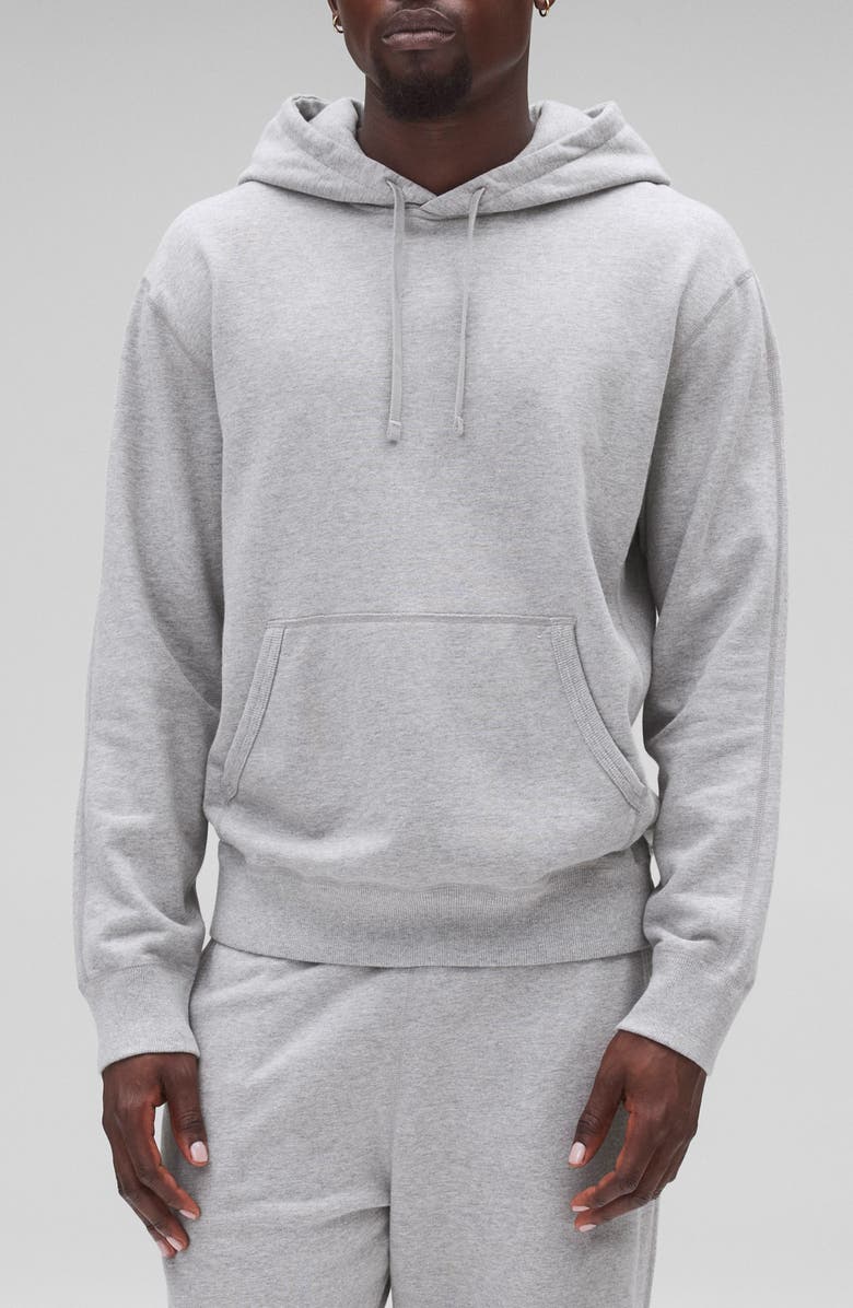 Reigning Champ Midweight Terry Standard Hoodie, Main, color, Heather Grey