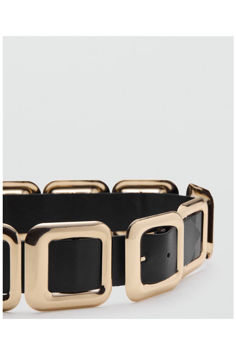 Square Hardware Leather Belt, Alternate, color, BLACK