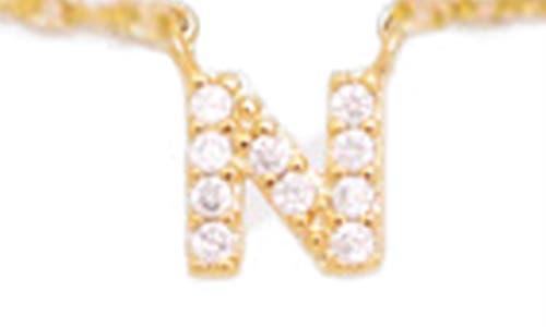 Petit Moments Call Me By Your Name Initial Pendant Necklace In Gold - N