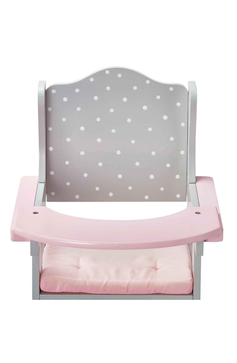 Teamson Kids Olivia's Little World Baby Doll High Chair, Alternate, color, Gray