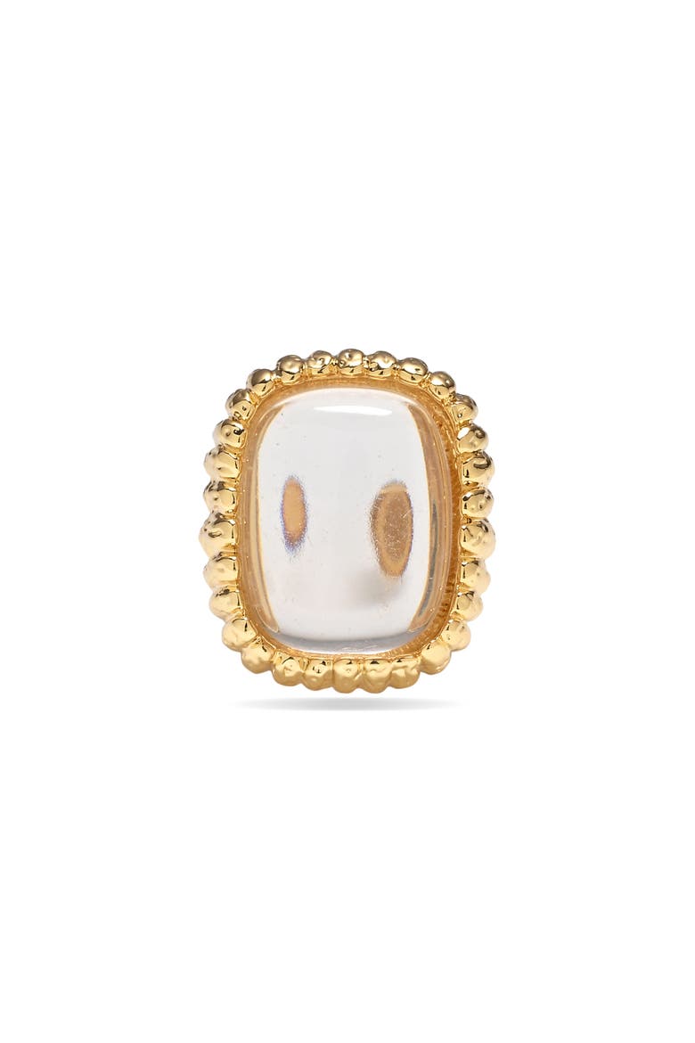 Regal Reflection Glass Crystal Ring, Alternate, color, GOLD