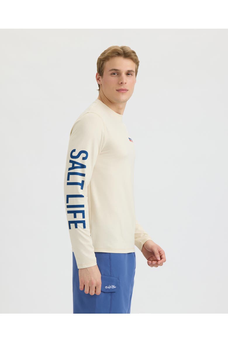 Tuna Tournament Long Sleeve SLX Performance Tee, Alternate, color, Chalk