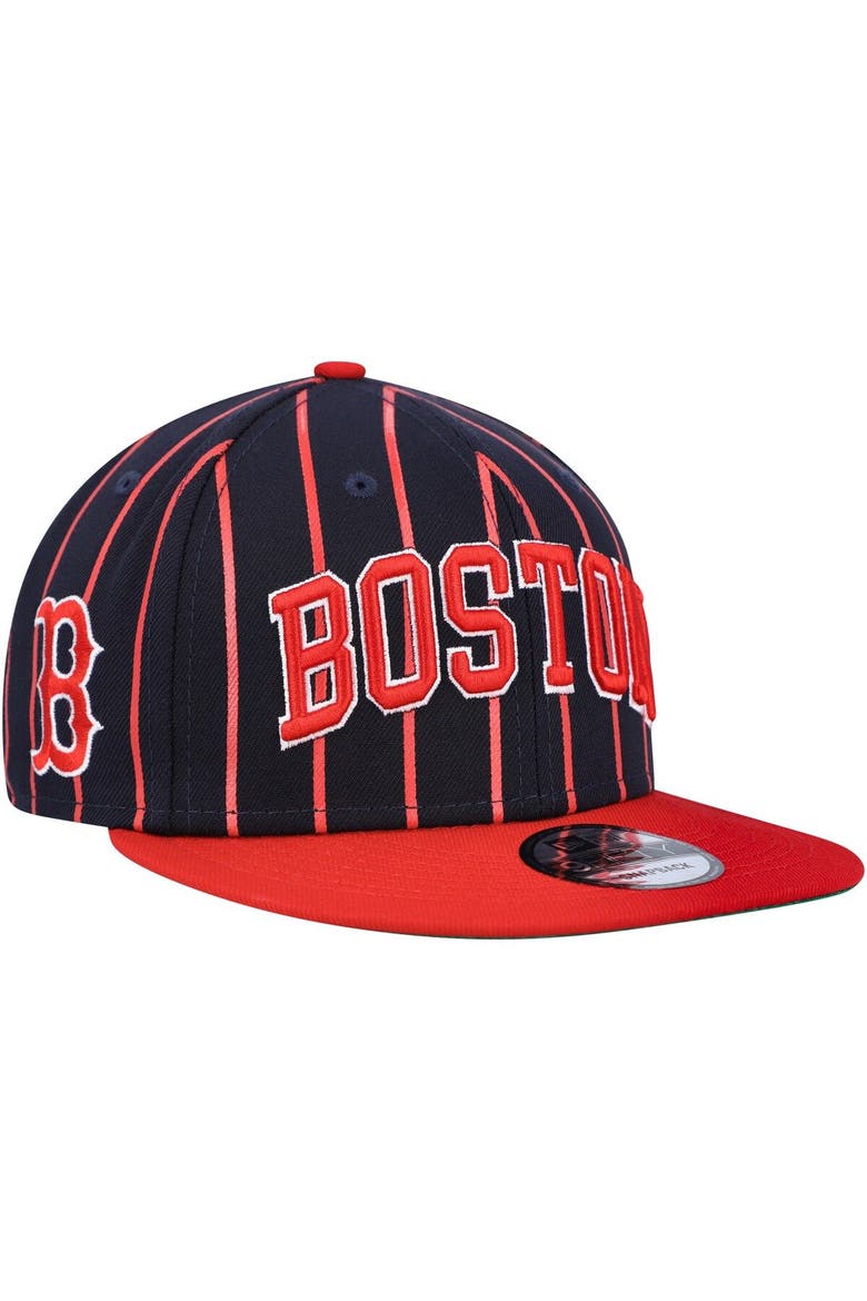 Men's New Era  Navy/Red Boston Red Sox City Arch 9FIFTY Snapback Hat, Main, color, Navy