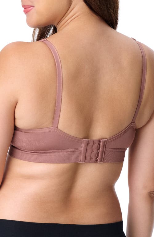 Motherhood Maternity Maternity Wireless Seamless Wrap Nursing Bra In Brown