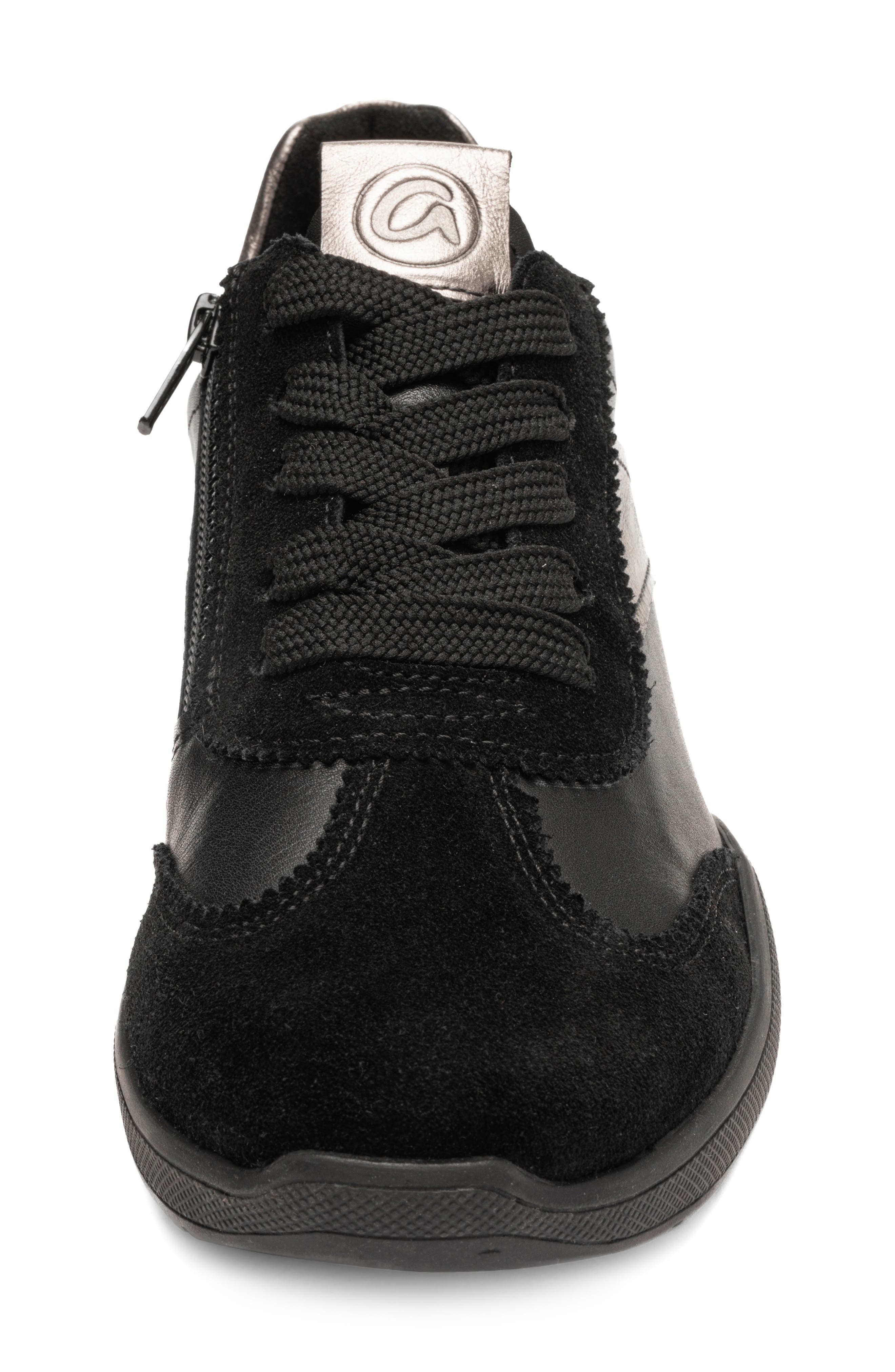 ara Myrtle Sneaker, Alternate, color, Black/ Graphite