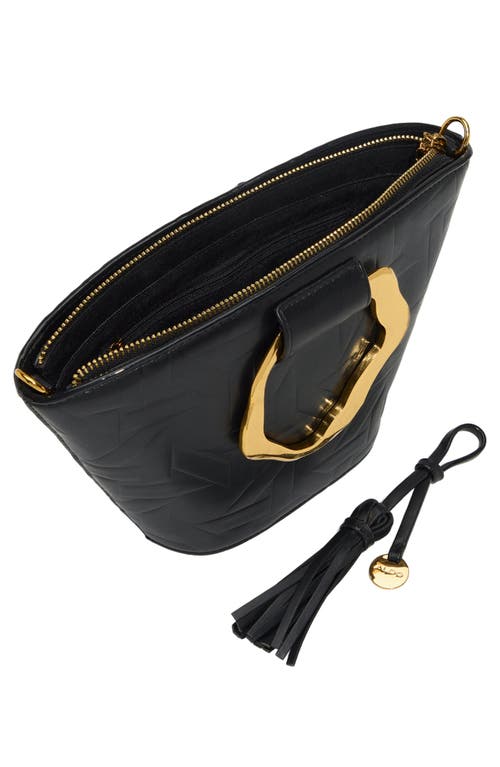 Aldo Malede Quilted Faux Leather Top Handle Bag In Black Overflow