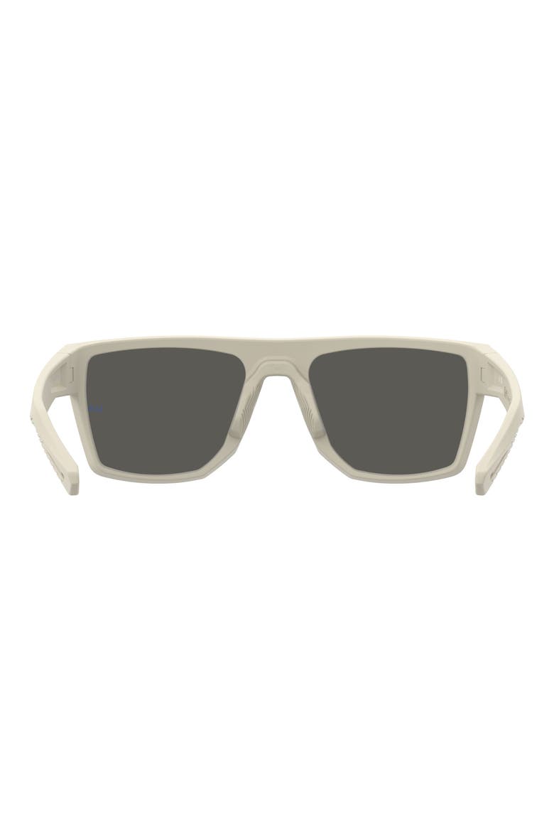 Launch 2 57mm Rectangular Sunglasses, Alternate, color, KHAKI