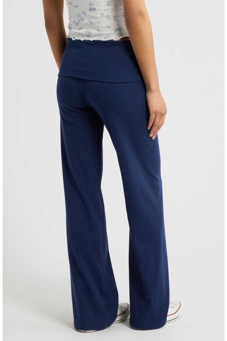 Foldover Leggings, Alternate, color, NAVY IRIS