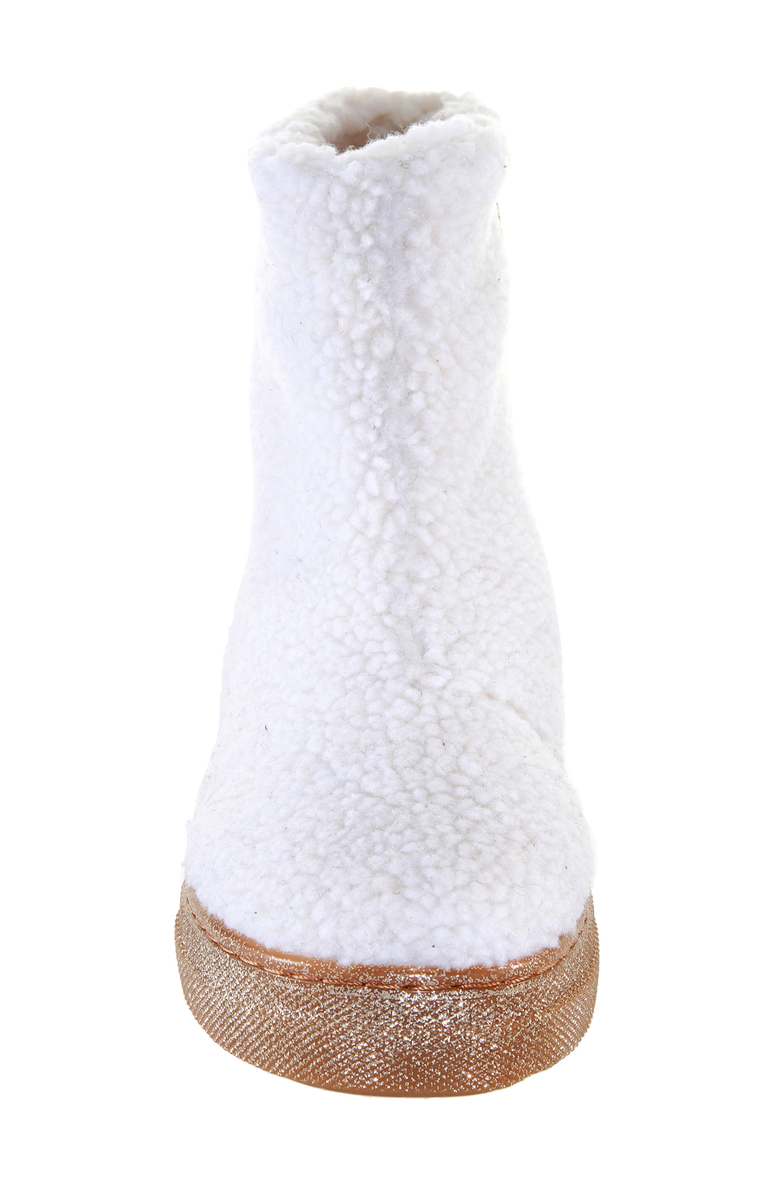 Palva Faux Shearling Boot, Alternate, color, IVORY