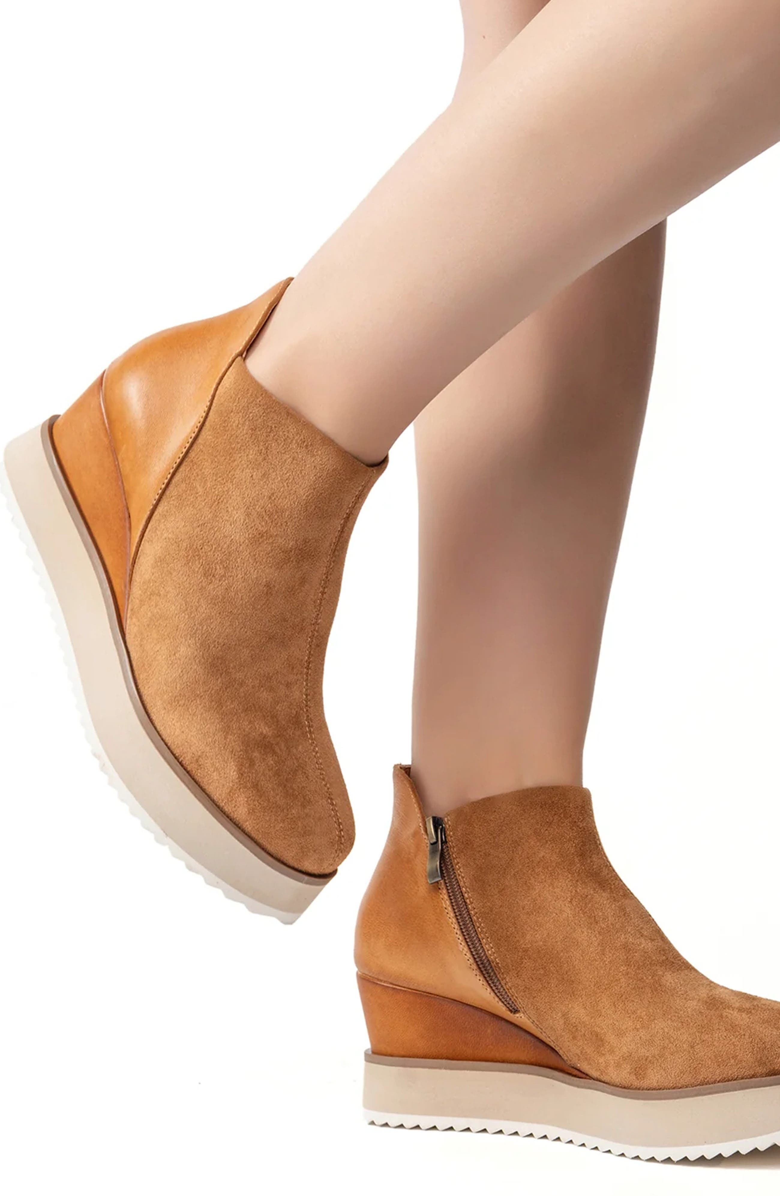 ANTELOPE Imani Platform Wedge Bootie, Alternate, color, 