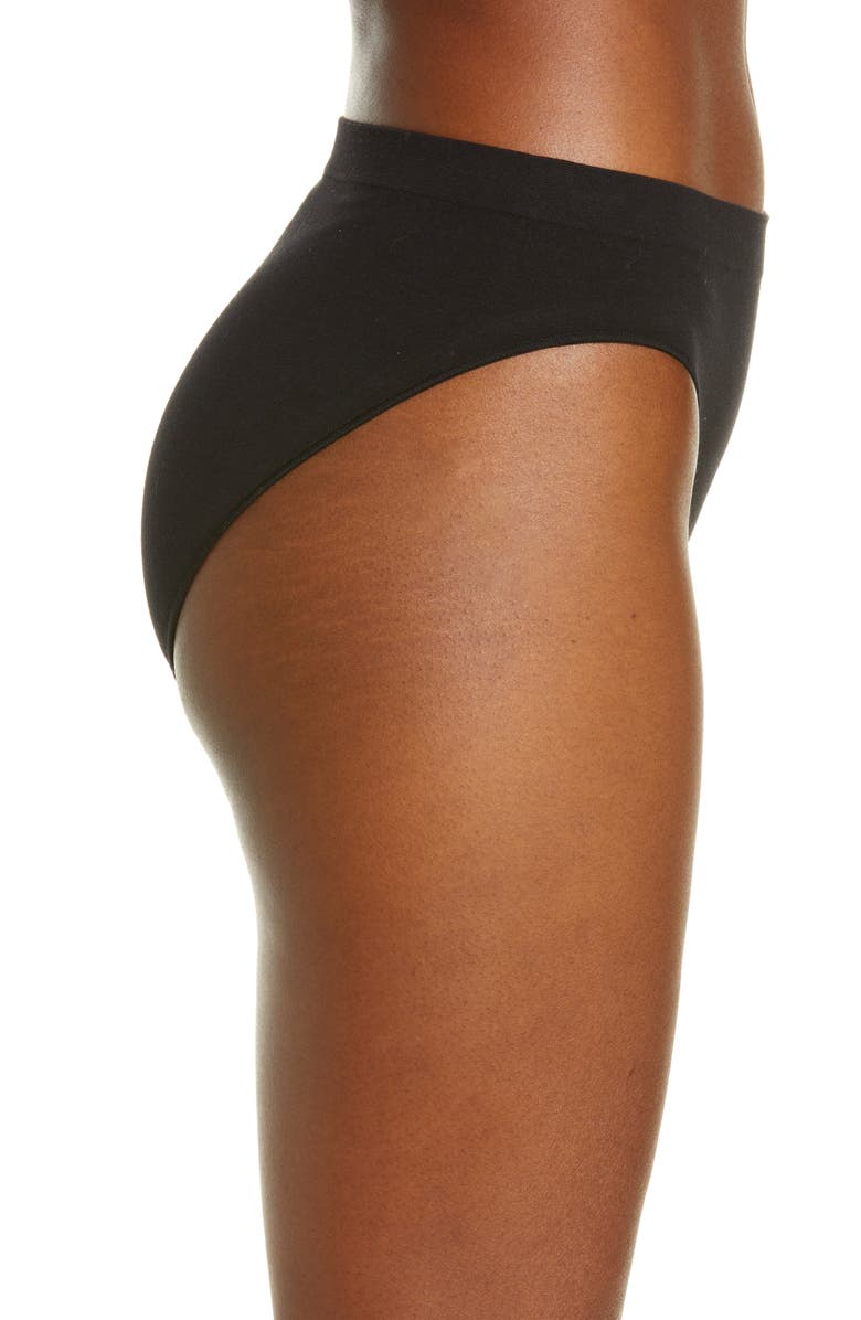 On Gossamer Cabana Seamless Hi Cut Cotton Blend Briefs, Alternate, color,