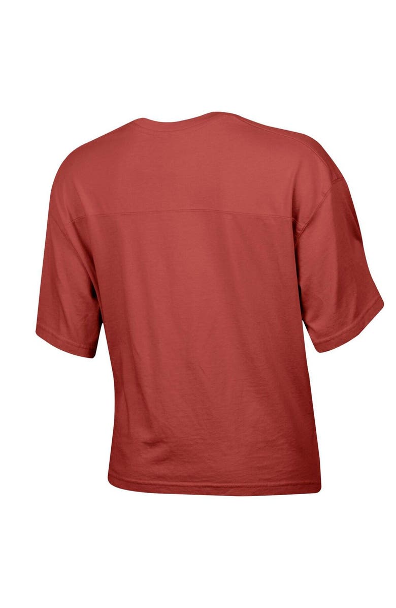 Champion Women's Champion Red Georgia Bulldogs Vintage Wash Boxy Cropped T-Shirt, Alternate, color, 