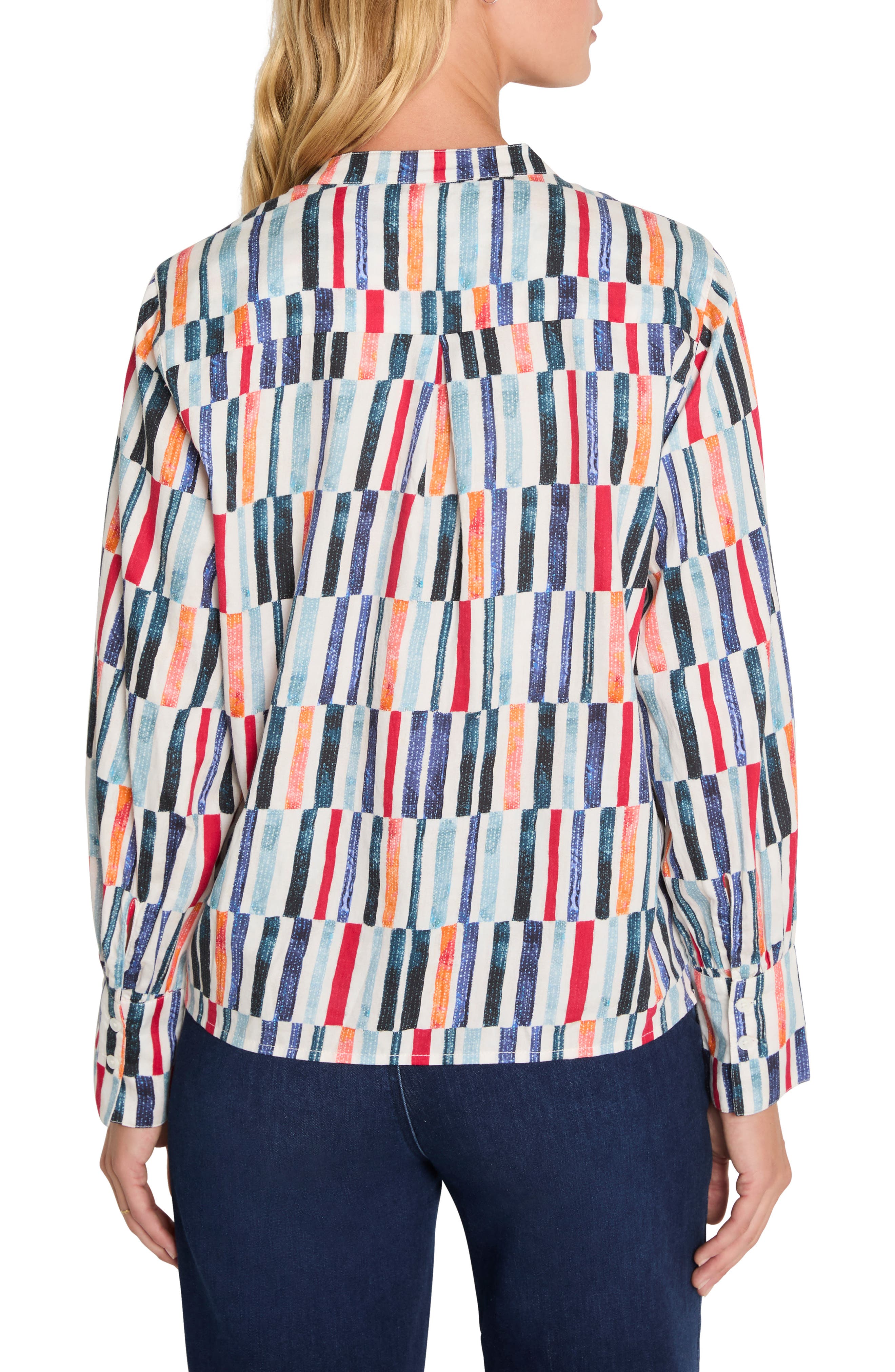 Broken Stripe Cotton Top - image 2