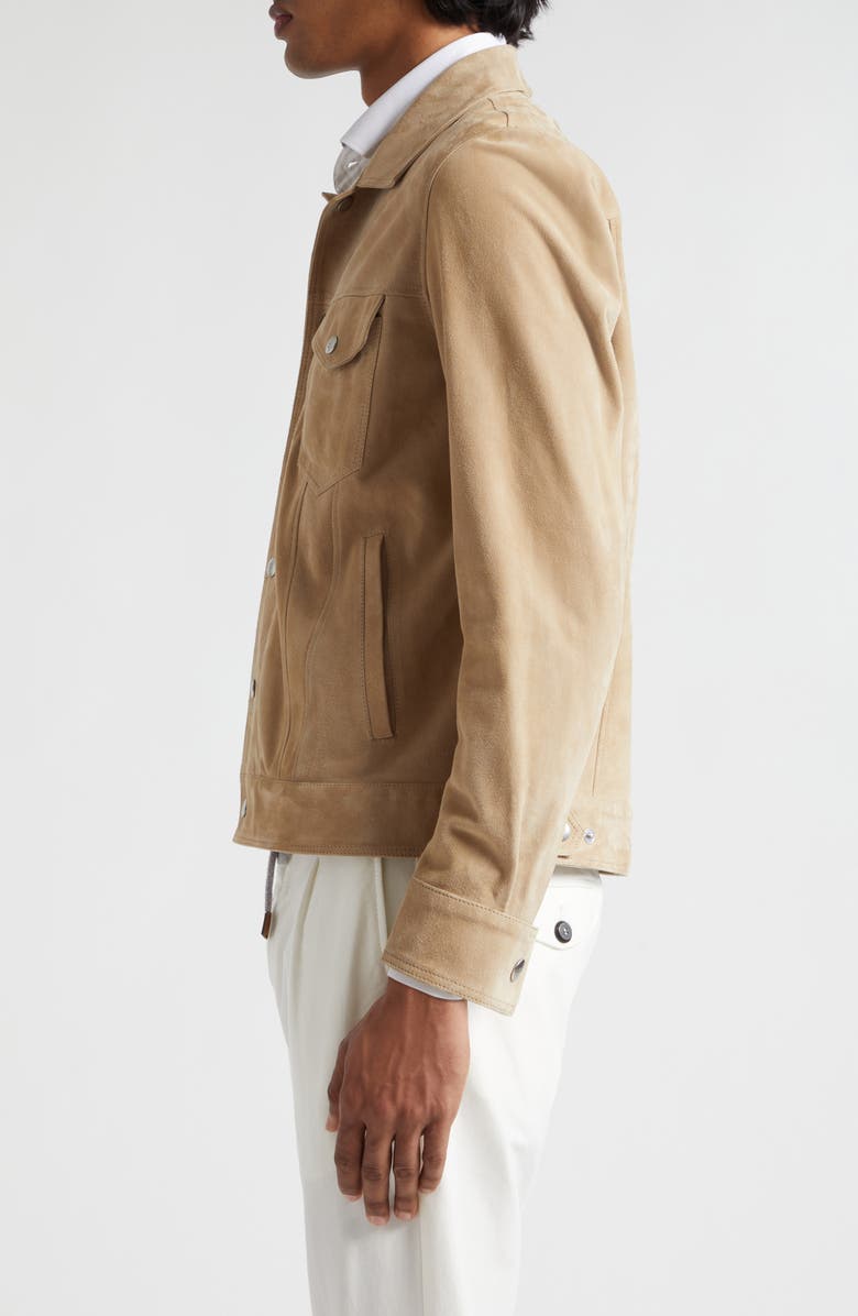 Eleventy Suede Trucker Jacket, Alternate, color,