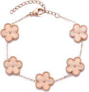 Adornia Beaded Flower Station Bracelet