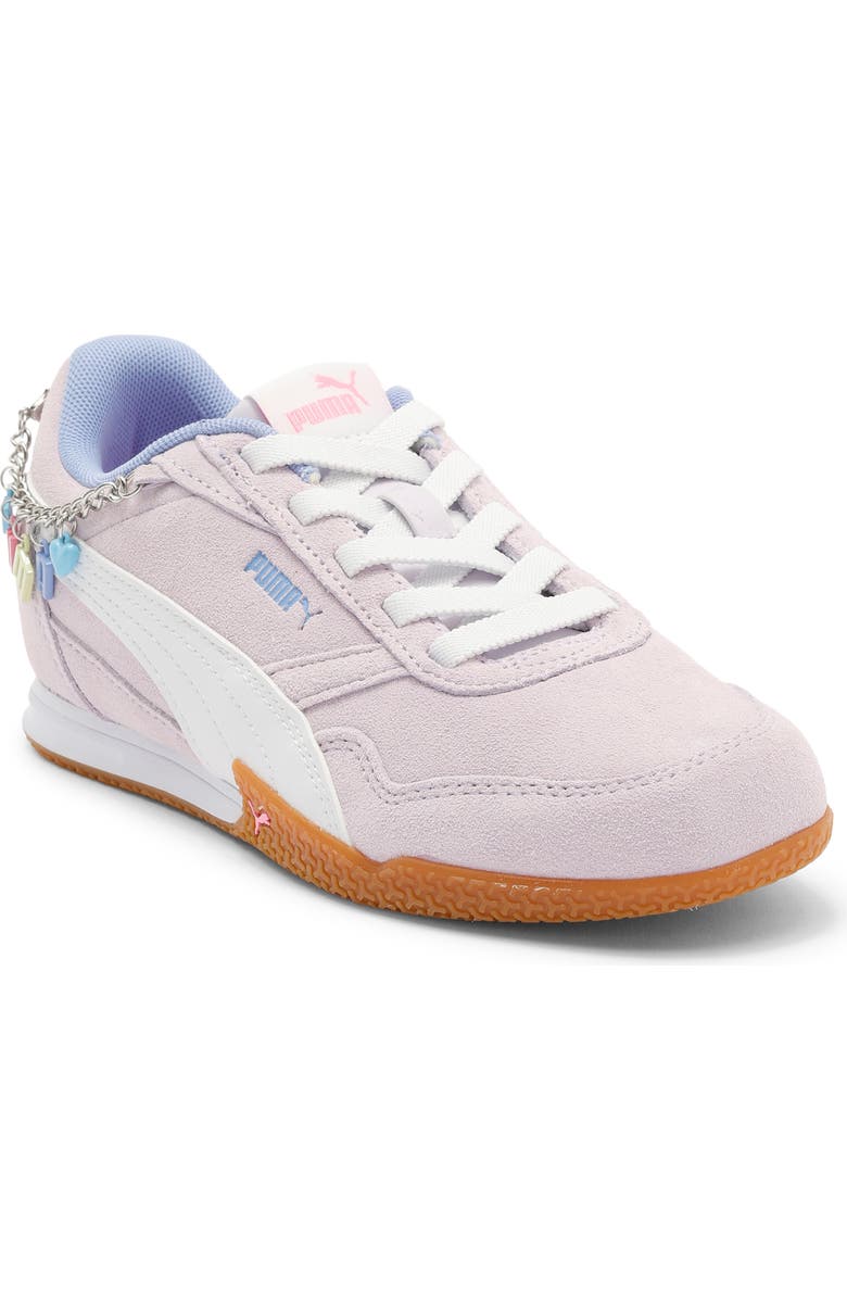 PUMA Kids' Bella Donna Playful Charms Sneaker, Main, color, Lilac Frost/ White/ Lavender