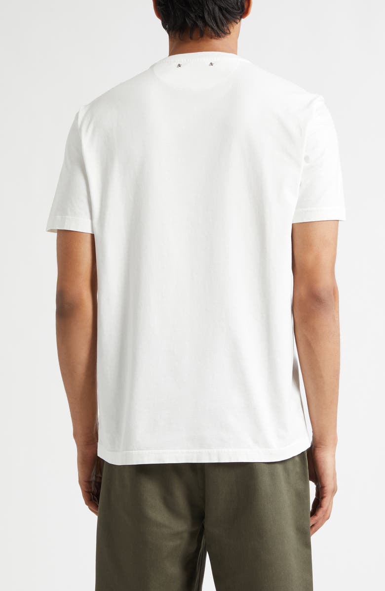 Golden Goose Journey Logo Cotton Graphic T-Shirt, Alternate, color, Vintage White
