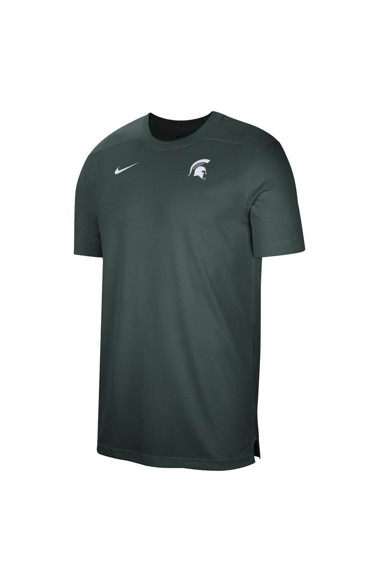 Nike Men's Nike  Green Michigan State Spartans Sideline Coaches Performance Top, Alternate, color, Green