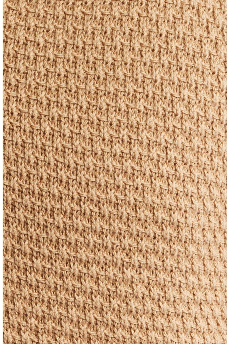 Iconico Texture Knit Camp Shirt, Alternate, color, MEDIUM BEIGE