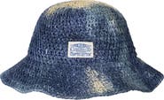 Polo Ralph Lauren Hand Painted Raffia Bucket Hat