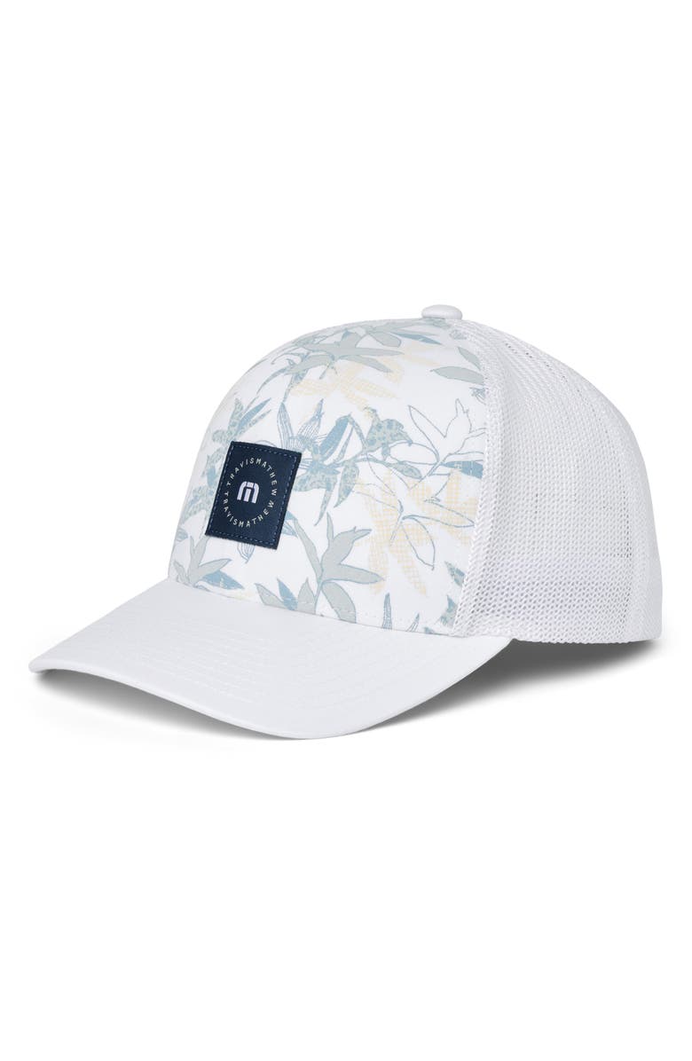TravisMathew Diamond Club Baseball Cap, Main, color, White