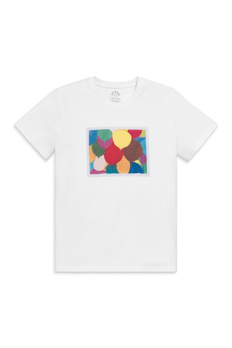 Adult Art Tee, Main, color, White Balloon