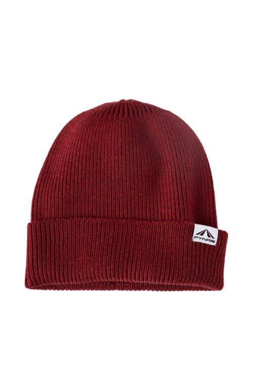 PYNRS Performance Streetwear Burrell Beanie Hat in Maroon  product
