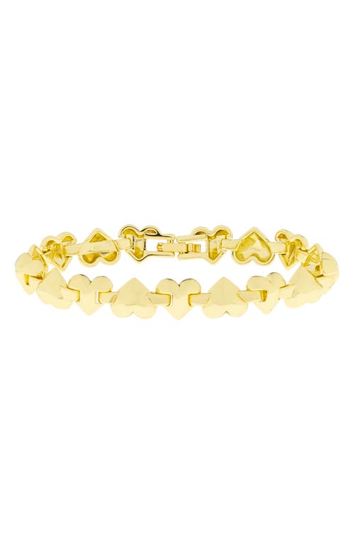 Marlyn Schiff Heart Link Chain Bracelet