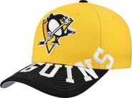 Mitchell & Ness Men's Mitchell & Ness Gold/Black Pittsburgh Penguins Underarch Two-Tone Pro Crown Snapback Hat