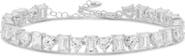 SHYMI Heart & Emerald Cubic Zirconia Tennis Bracelet