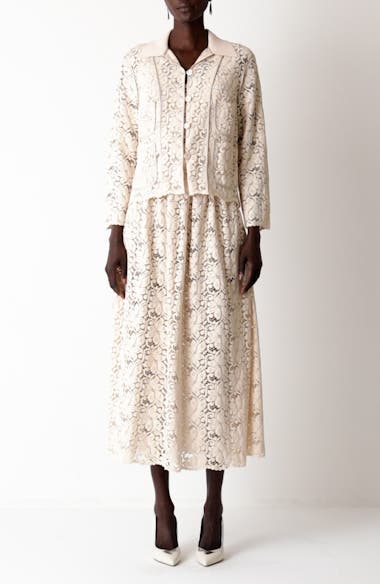 JOHN Floral Guipure Lace Jacket Nordstrom