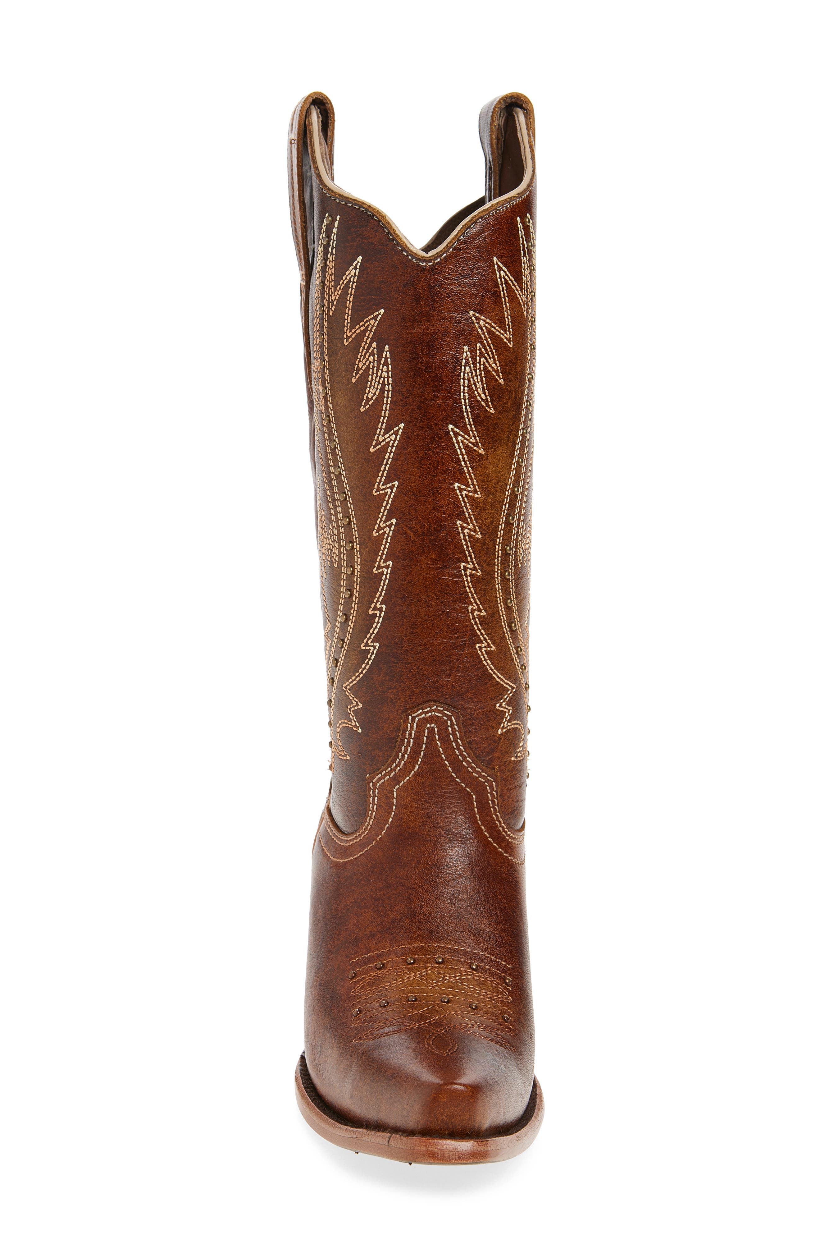 CIRCLE G Stud Embroidered Western Boot, Alternate, color, 