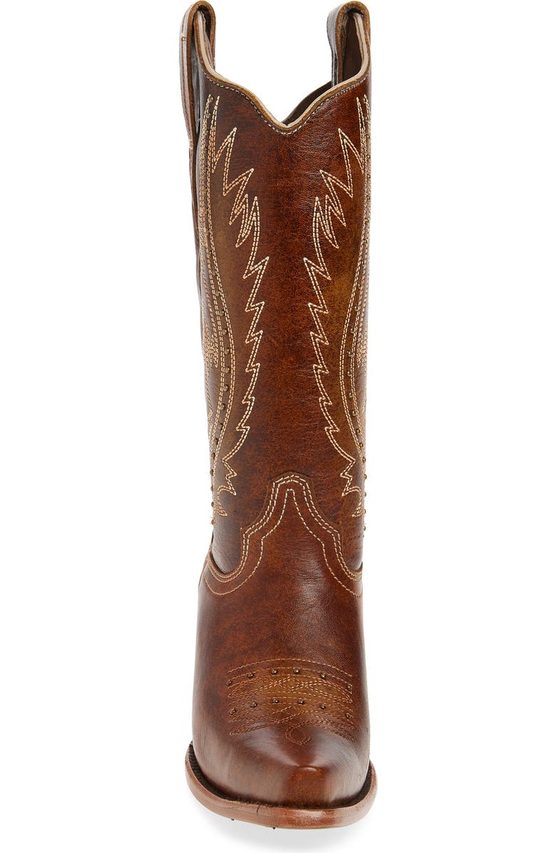 CIRCLE G Stud Embroidered Western Boot, Alternate, color,