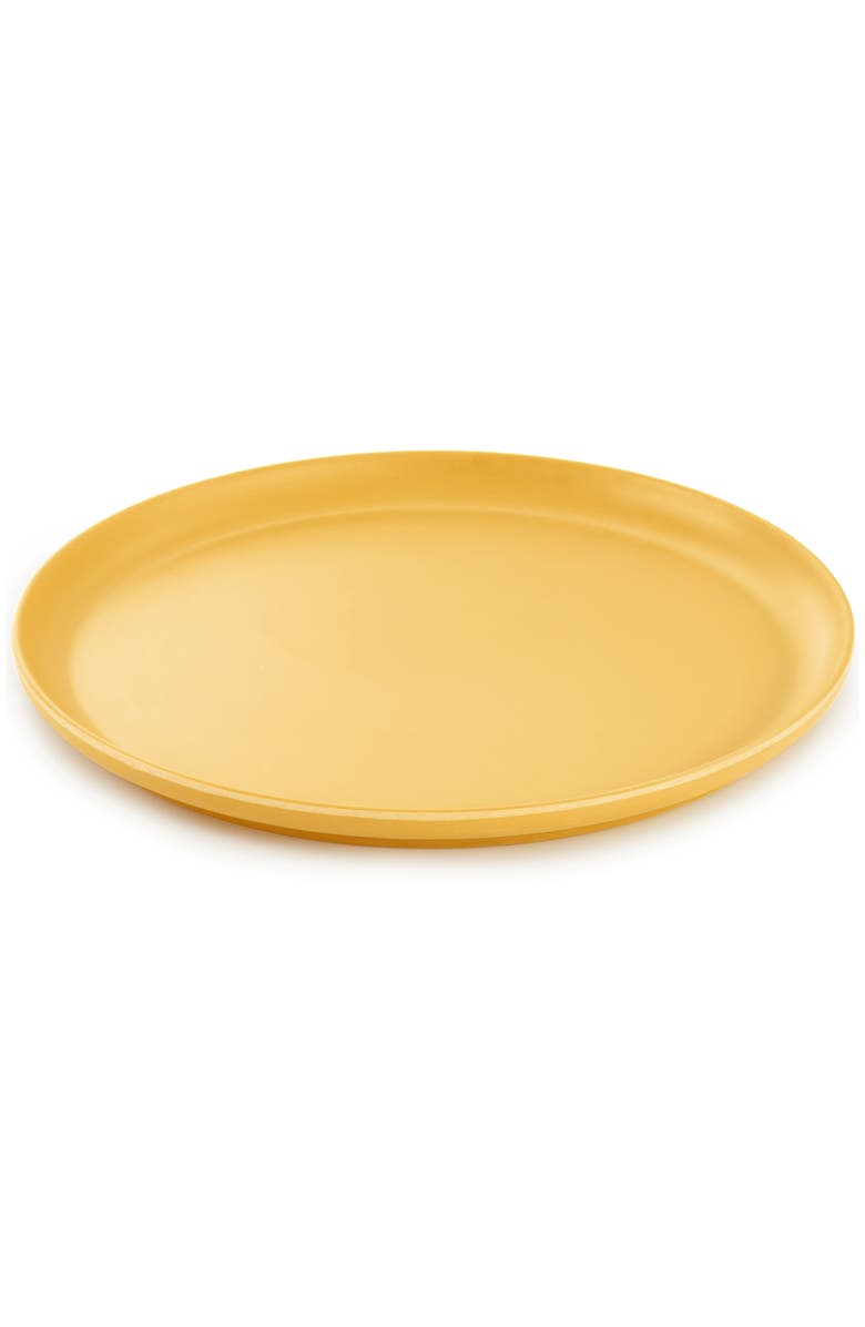 Gibson Home Canyon Crest 12 Piece Round Melamine Dinnerware Set, Alternate, color, Yellow