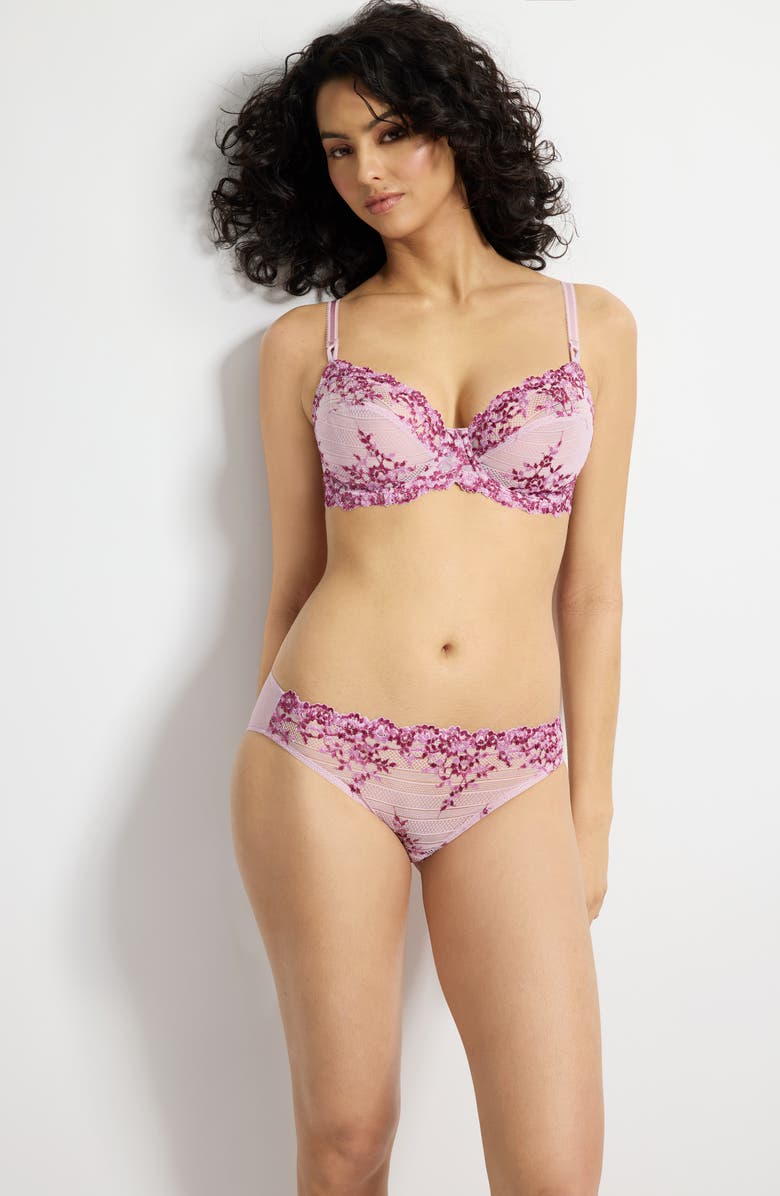 Wacoal Embrace Lace<sup>®</sup> Bikini, Alternate, color, Keepsake Purple Multi