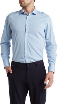 Cavalli Class Comfort Fit Stretch Lycra® Cotton Dress Shirt