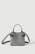 Brunello Cucinelli Essence small top-handle bag in suede with precious bands